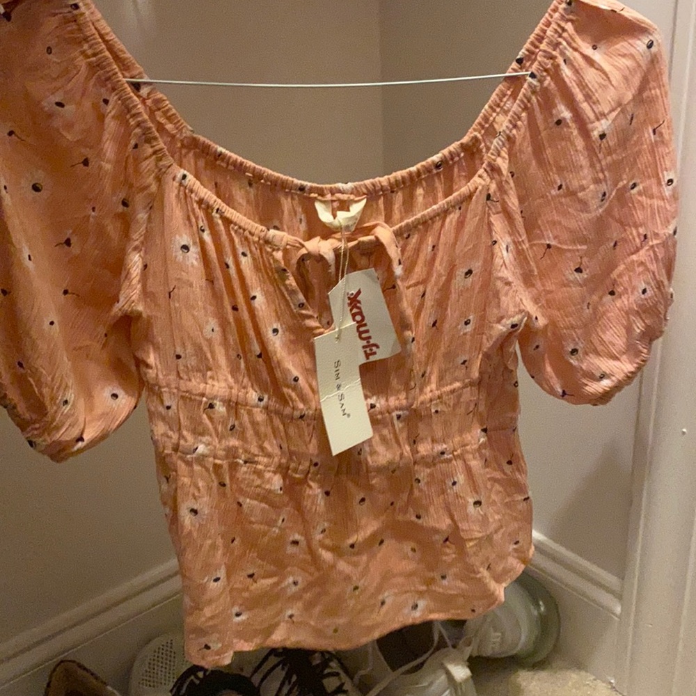 Pink flower blouse - sim and Sam